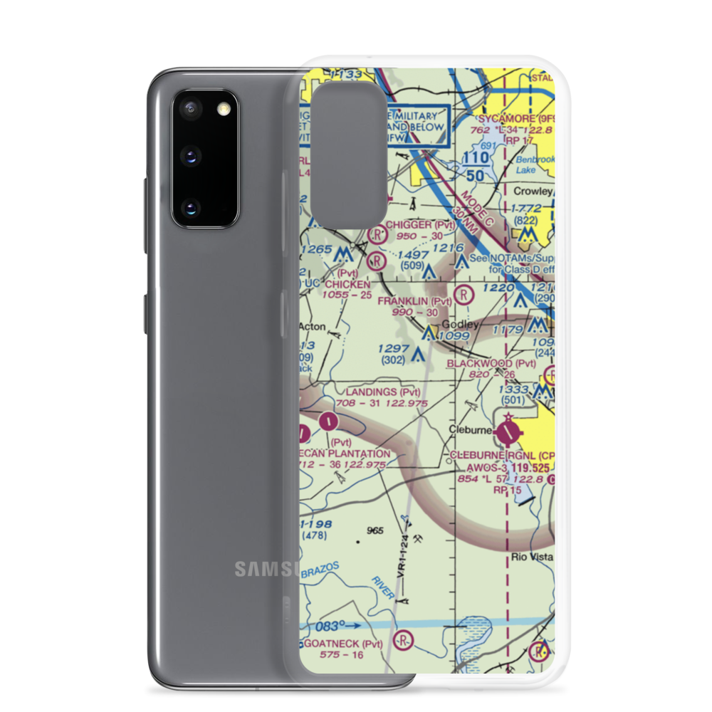 Coppenger Farm Airport (TX95) VFR Sectional Samsung Case Samsung Galaxy S20 model shown