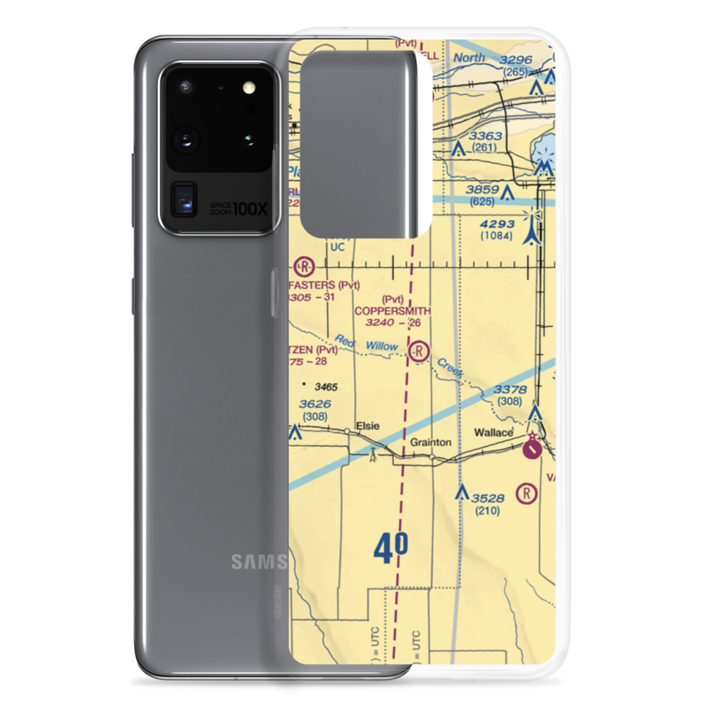 Coppersmith Airport (2NE6) VFR Sectional Samsung Case Samsung Galaxy S20 Ultra model shown