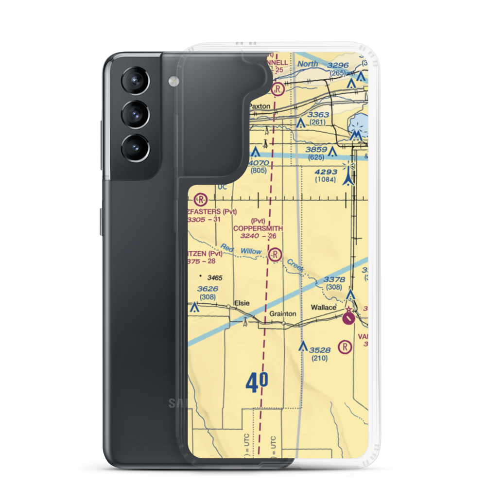 Coppersmith Airport (2NE6) VFR Sectional Samsung Case Samsung Galaxy S21 model shown