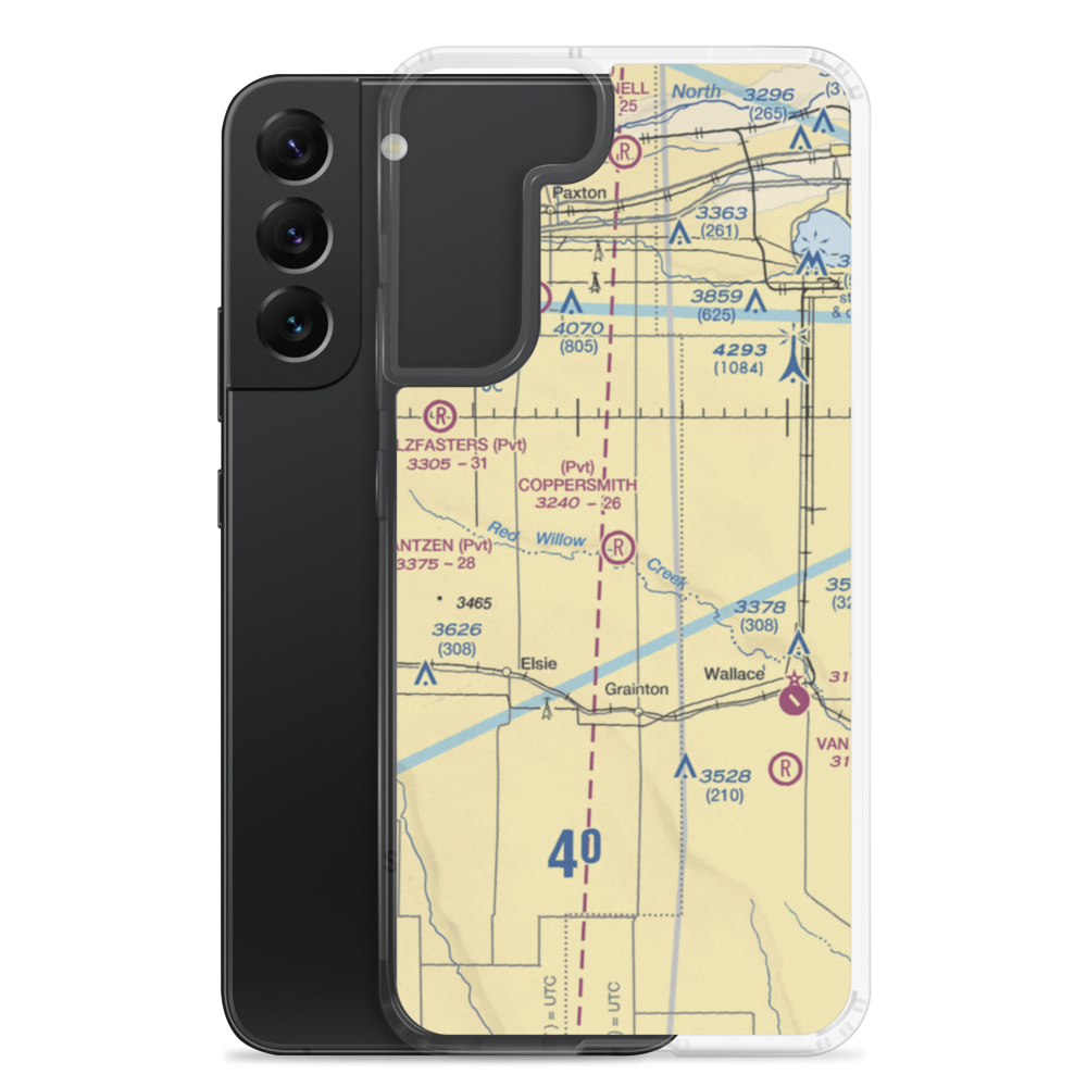 Coppersmith Airport (2NE6) VFR Sectional Samsung Case Samsung Galaxy S22 Plus model shown