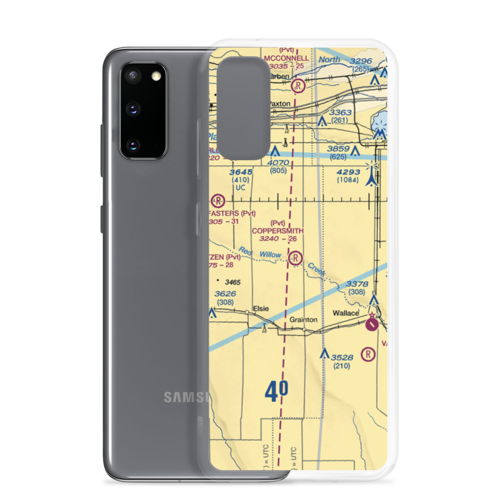 Coppersmith Airport (2NE6) VFR Sectional Samsung Case Samsung Galaxy S20 model shown