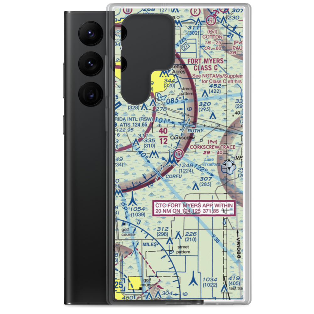 Corkscrew Trace Airpark (1FD4) VFR Sectional Samsung Case Samsung Galaxy S22 Ultra model shown