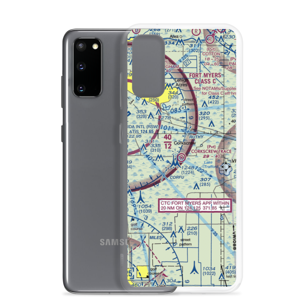 Corkscrew Trace Airpark (1FD4) VFR Sectional Samsung Case Samsung Galaxy S20 model shown