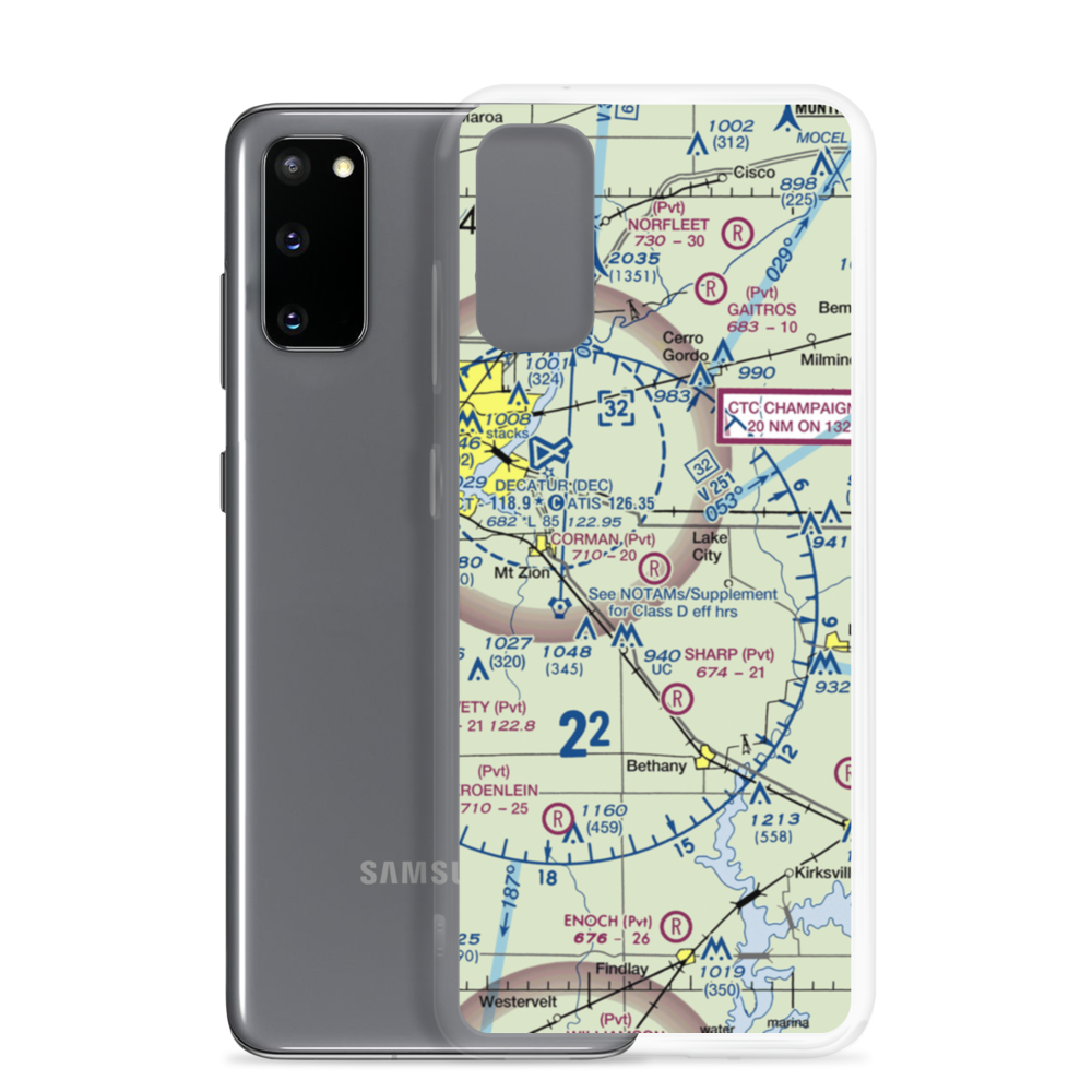 Corman Acres Airport (5IS4) VFR Sectional Samsung Case Samsung Galaxy S20 model shown