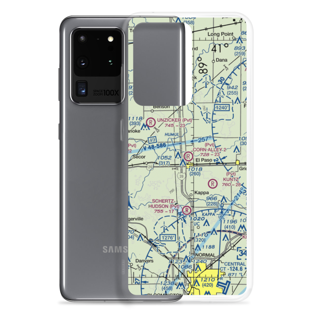 Corn Alley 2 Airport (74IL) VFR Sectional Samsung Case Samsung Galaxy S20 Ultra model shown