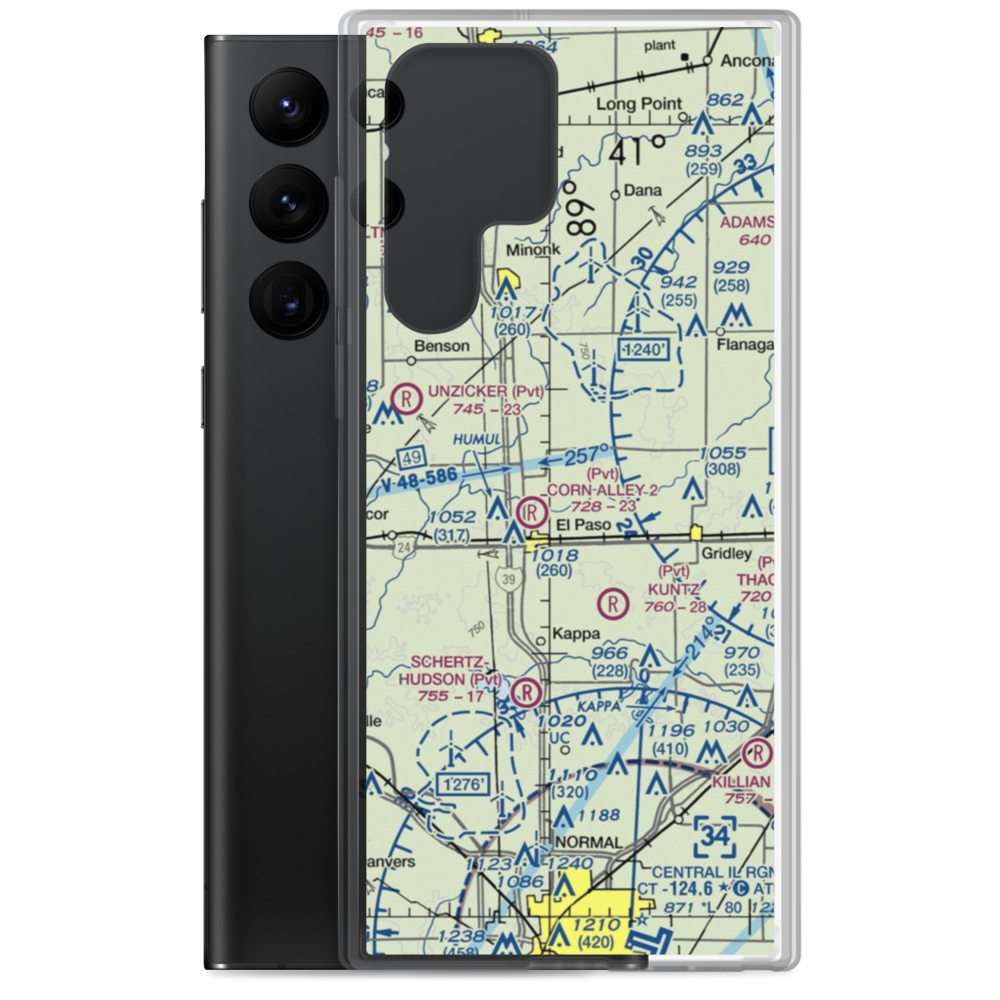 Corn Alley Airport (63IS) VFR Sectional Samsung Case Samsung Galaxy S22 Ultra model shown