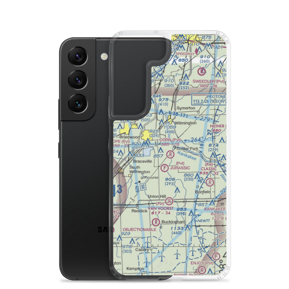 Corn Field (IL95) VFR Sectional Samsung Case Samsung Galaxy S22 model shown