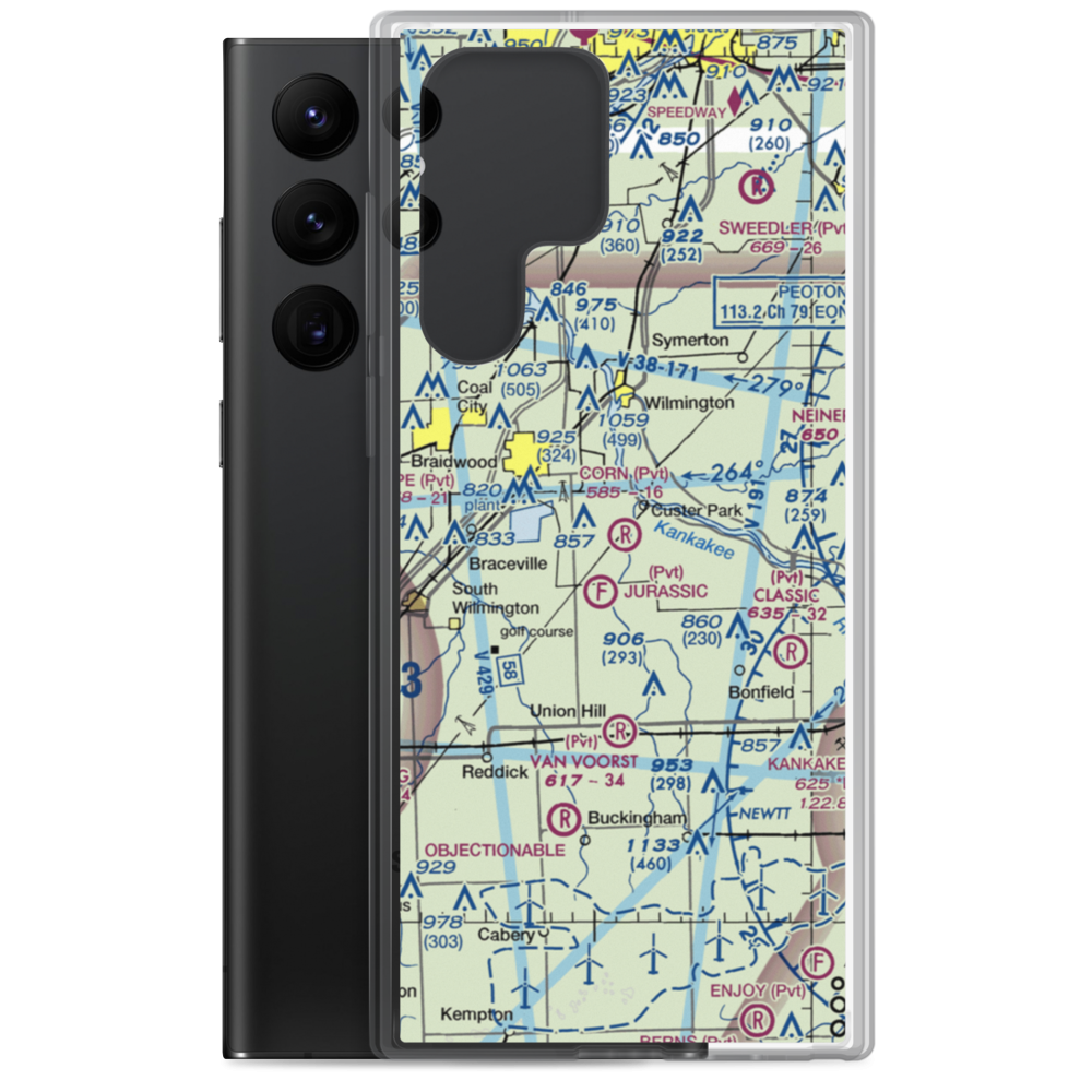 Corn Field (IL95) VFR Sectional Samsung Case Samsung Galaxy S22 Ultra model shown