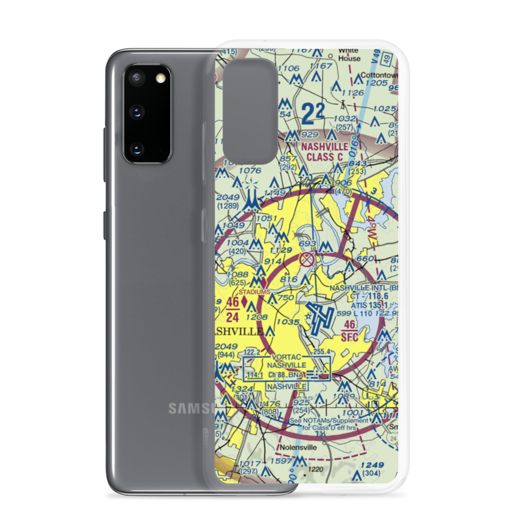 Cornelia Fort Airpark (M88) VFR Sectional Samsung Case Samsung Galaxy S20 model shown