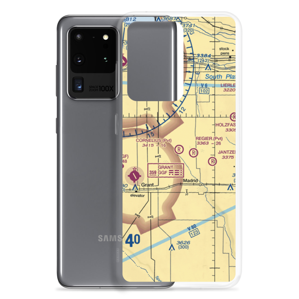 Cornelius Farm Airport (66NE) VFR Sectional Samsung Case Samsung Galaxy S20 Ultra model shown