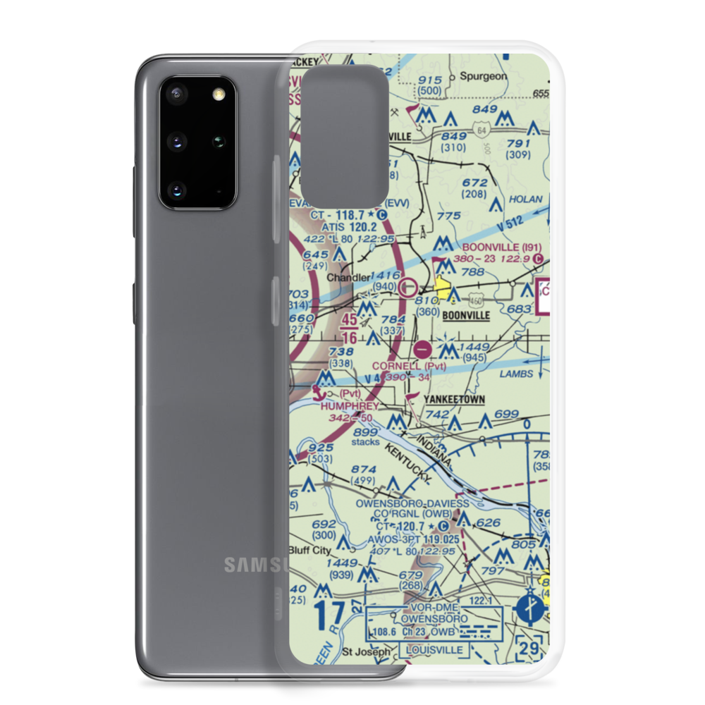 Cornell Airport (6II4) VFR Sectional Samsung Case Samsung Galaxy S20 Plus model shown