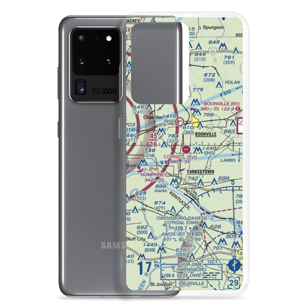 Cornell Airport (6II4) VFR Sectional Samsung Case Samsung Galaxy S20 Ultra model shown