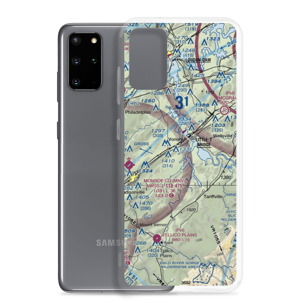 Corntassel Airport (07TN) VFR Sectional Samsung Case Samsung Galaxy S20 Plus model shown