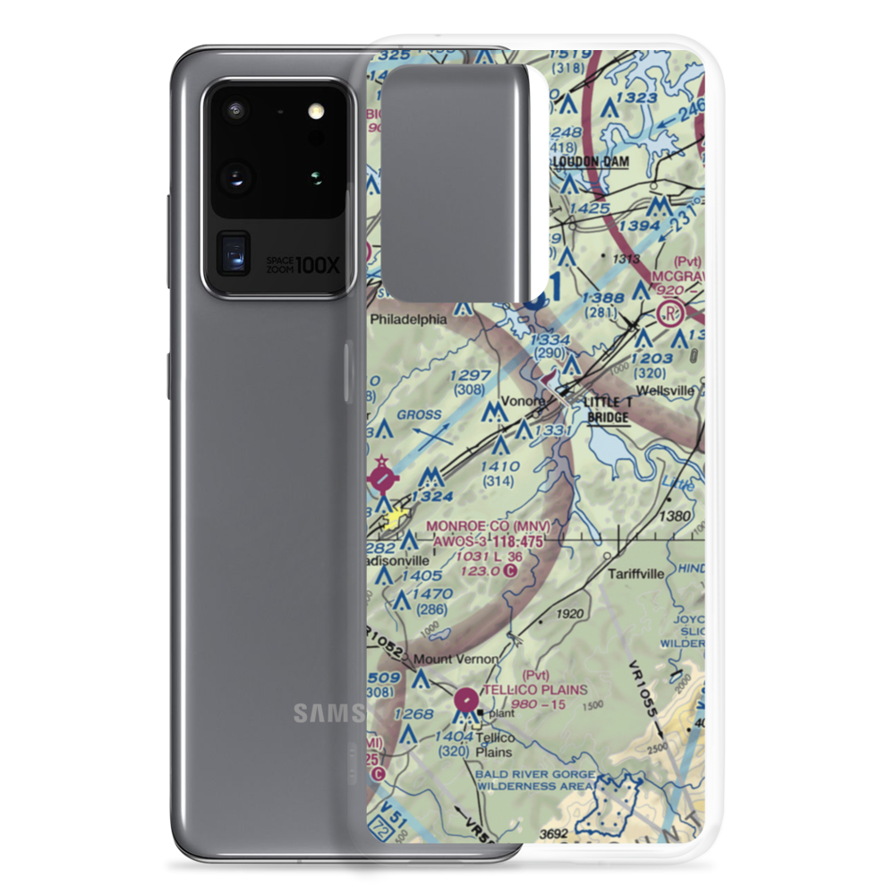 Corntassel Airport (07TN) VFR Sectional Samsung Case Samsung Galaxy S20 Ultra model shown