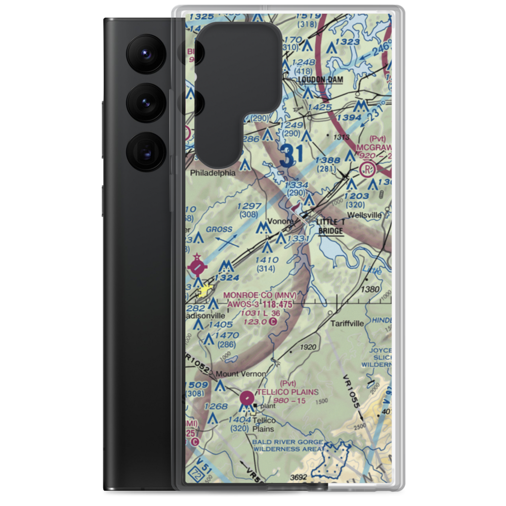 Corntassel Airport (07TN) VFR Sectional Samsung Case Samsung Galaxy S22 Ultra model shown