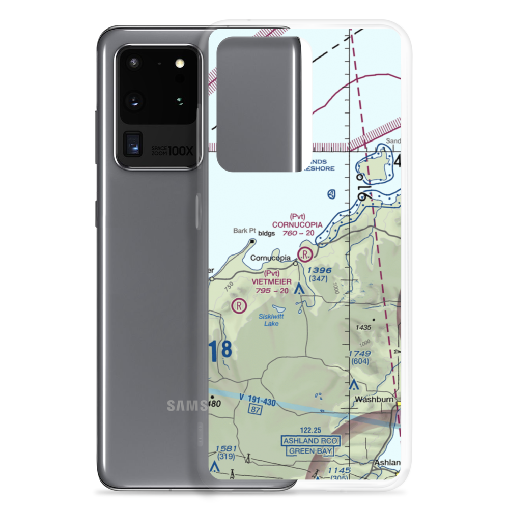 Cornucopia Field (WI23) VFR Sectional Samsung Case Samsung Galaxy S20 Ultra model shown
