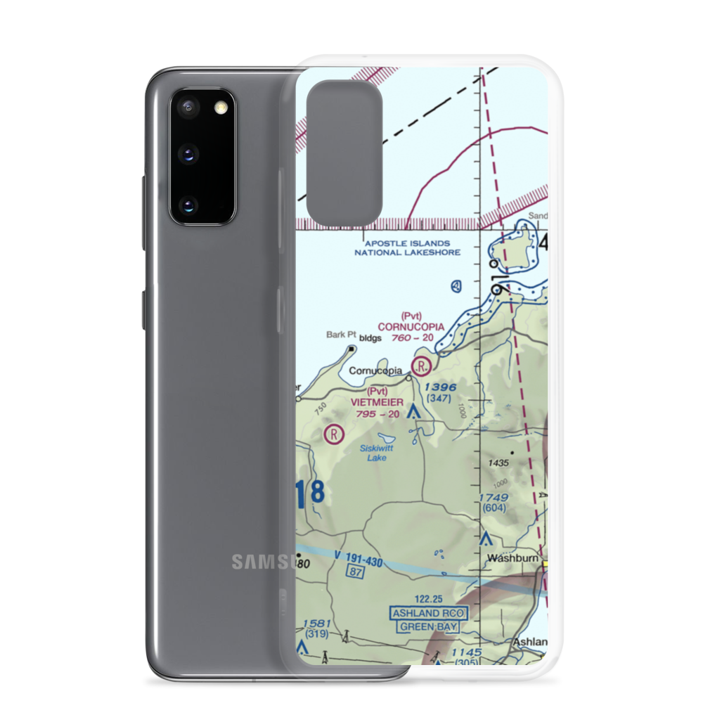 Cornucopia Field (WI23) VFR Sectional Samsung Case Samsung Galaxy S20 model shown