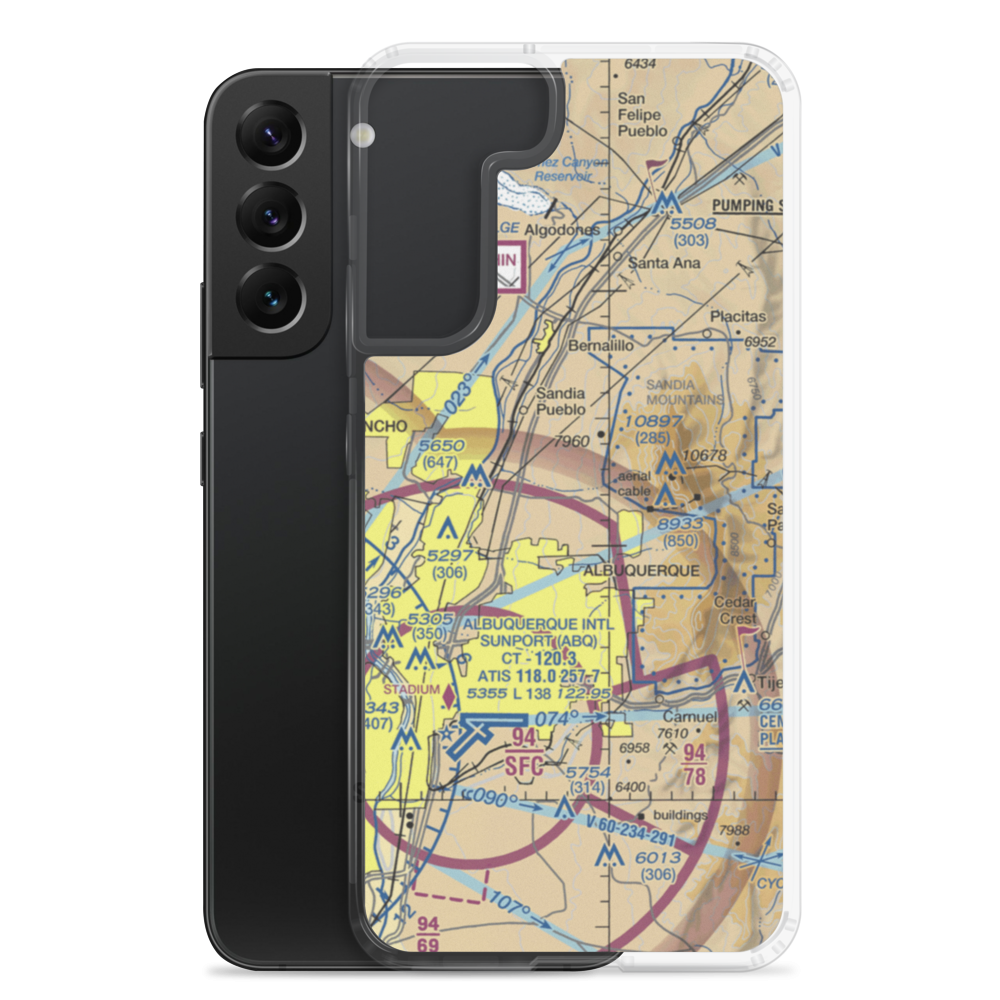Coronado Airport (4AC) VFR Sectional Samsung Case Samsung Galaxy S22 Plus model shown