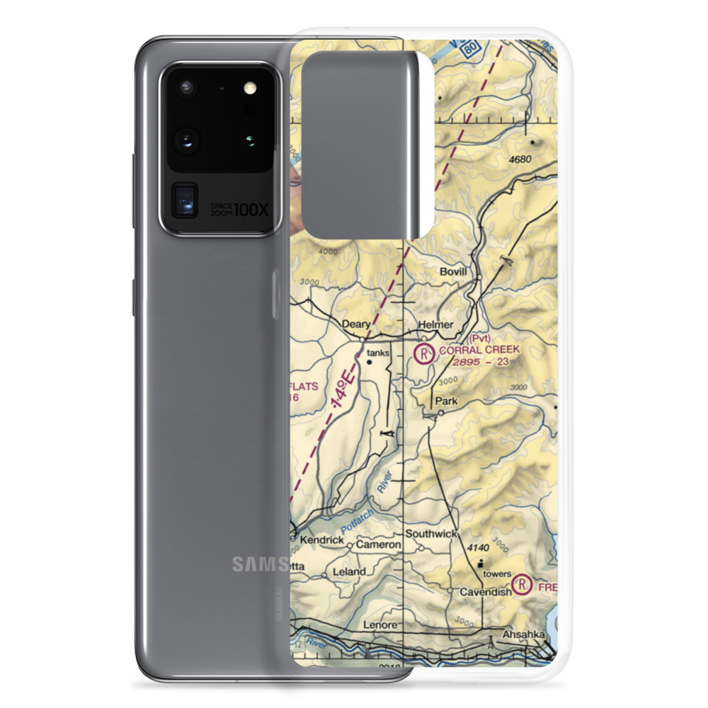 Corral Creek Airport (0ID9) VFR Sectional Samsung Case Samsung Galaxy S20 Ultra model shown