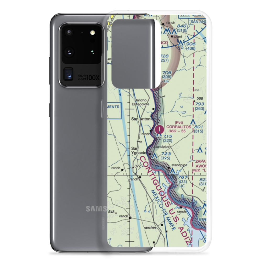 Corralitos Airport (XS94) VFR Sectional Samsung Case Samsung Galaxy S20 Ultra model shown