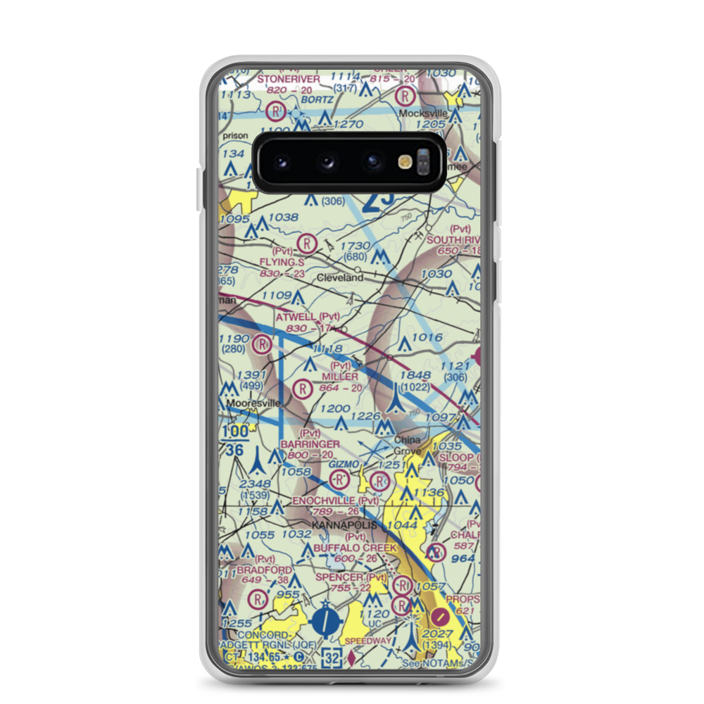 Corriher Field (88NC) VFR Sectional Samsung Case Samsung Galaxy S10 model shown