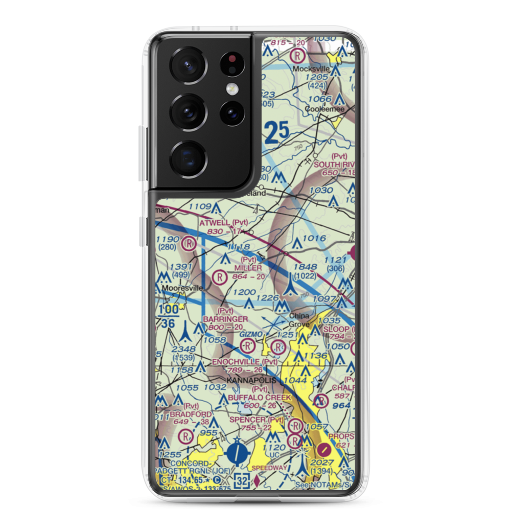 Corriher Field (88NC) VFR Sectional Samsung Case Samsung Galaxy S21 Ultra model shown