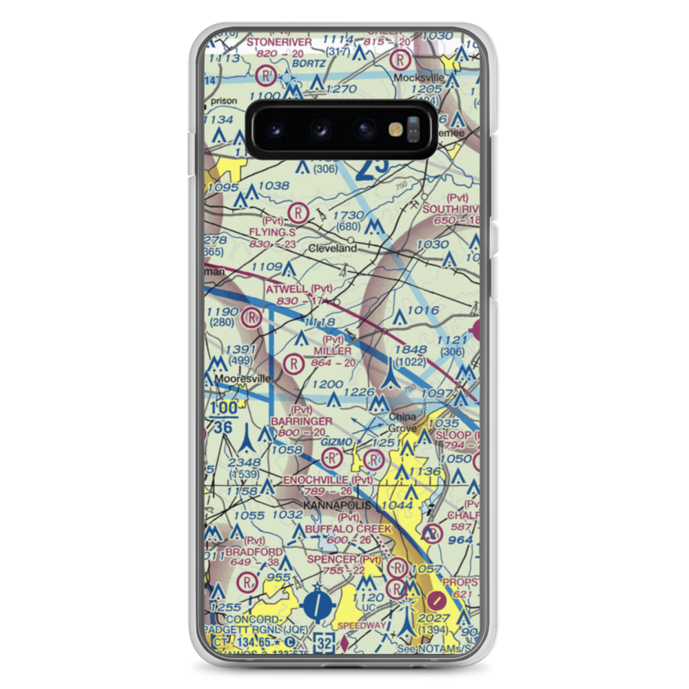 Corriher Field (88NC) VFR Sectional Samsung Case Samsung Galaxy S10+ model shown