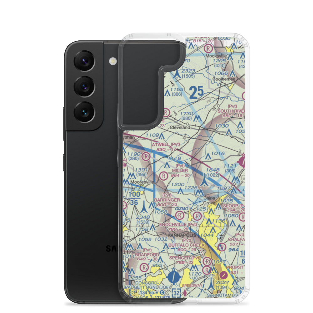 Corriher Field (88NC) VFR Sectional Samsung Case Samsung Galaxy S22 model shown