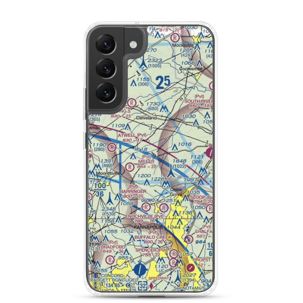 Corriher Field (88NC) VFR Sectional Samsung Case Samsung Galaxy S22 Plus model shown