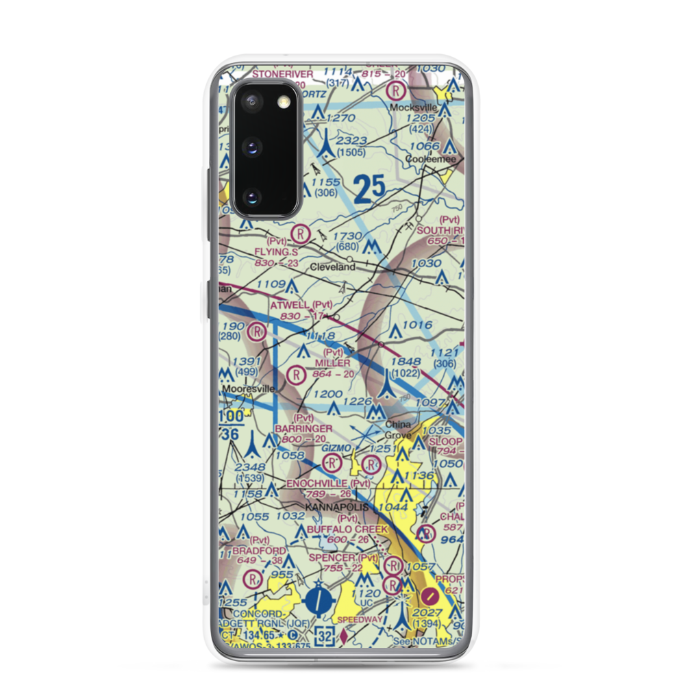 Corriher Field (88NC) VFR Sectional Samsung Case Samsung Galaxy S20 model shown