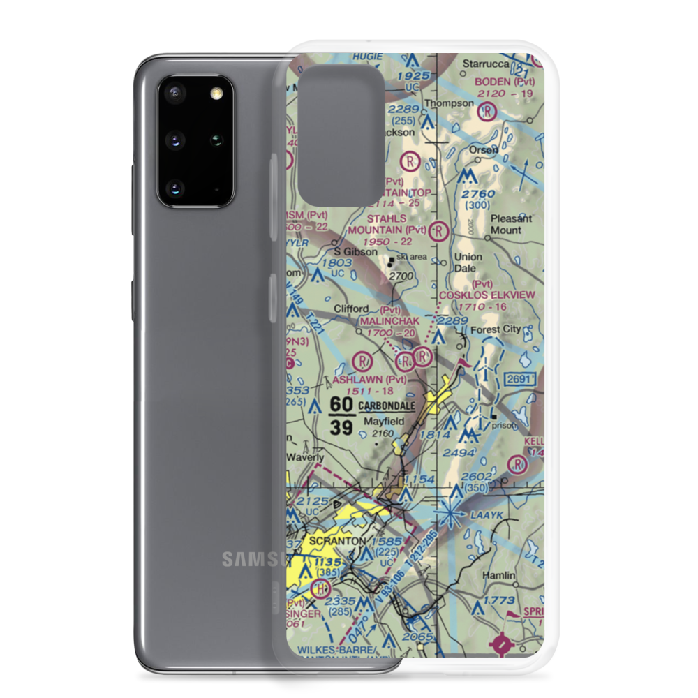 Cosklos Elkview Airport (PA53) VFR Sectional Samsung Case Samsung Galaxy S20 Plus model shown