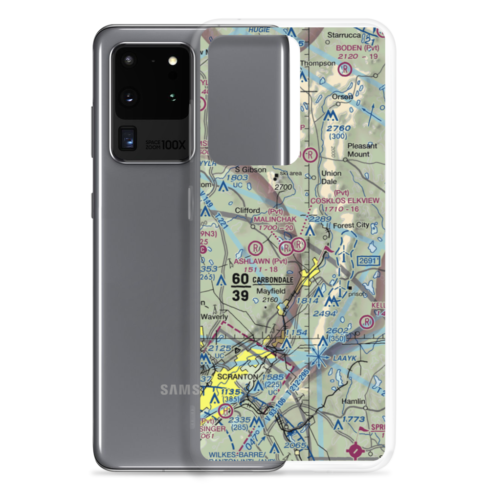 Cosklos Elkview Airport (PA53) VFR Sectional Samsung Case Samsung Galaxy S20 Ultra model shown