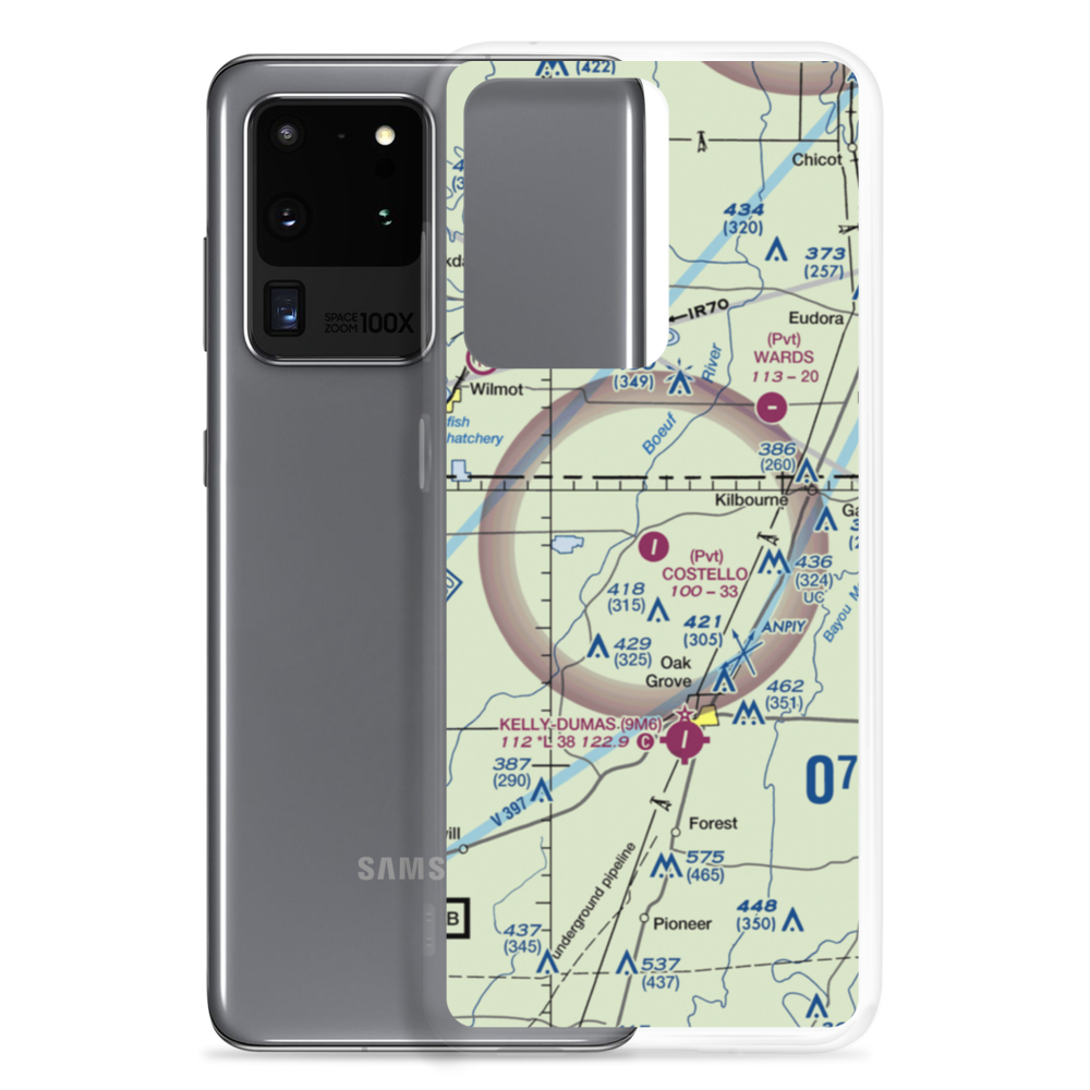 Costello Airport (2LA7) VFR Sectional Samsung Case Samsung Galaxy S20 Ultra model shown
