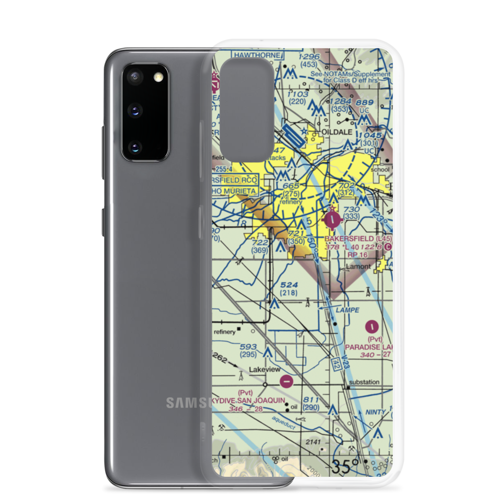 Costerisan Farms Airport (55CL) VFR Sectional Samsung Case Samsung Galaxy S20 model shown