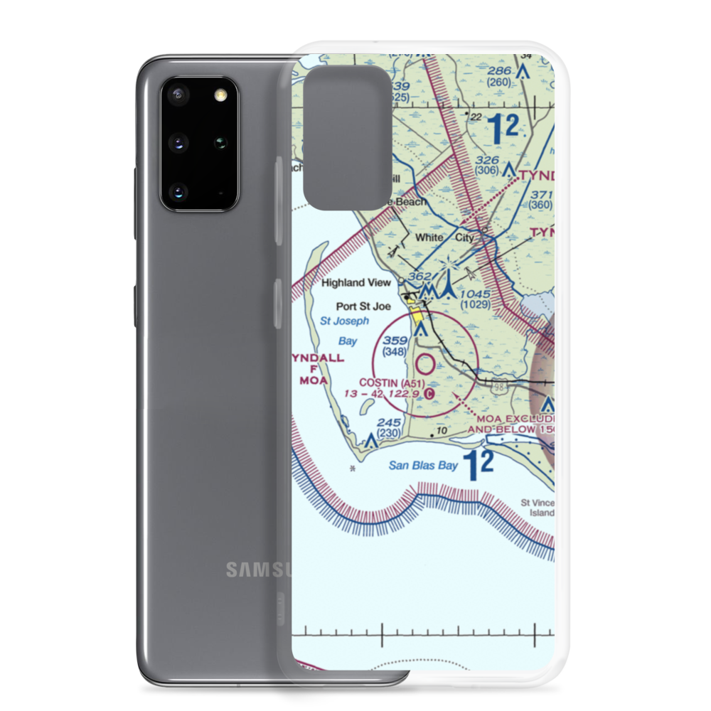 Costin Airport (A51) VFR Sectional Samsung Case Samsung Galaxy S20 Plus model shown