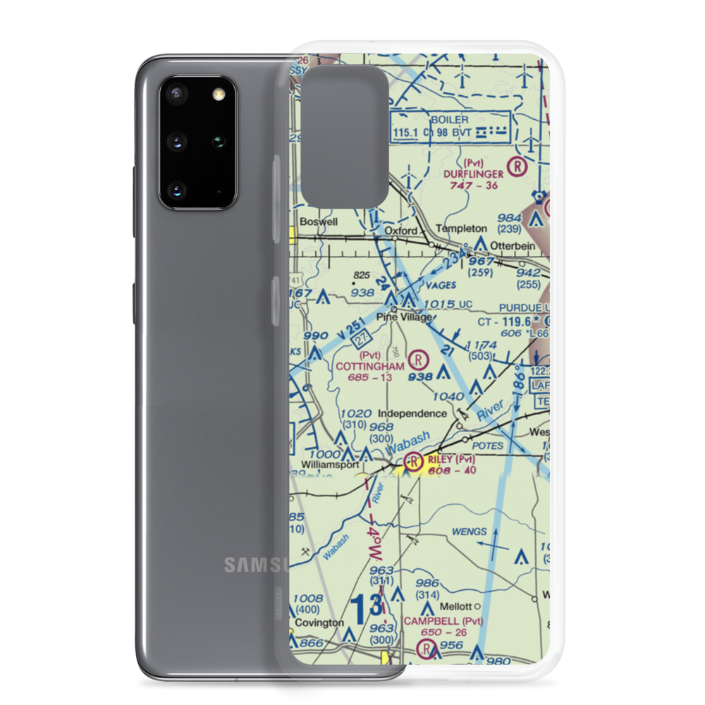 Cottingham Airport (1IN6) VFR Sectional Samsung Case Samsung Galaxy S20 Plus model shown