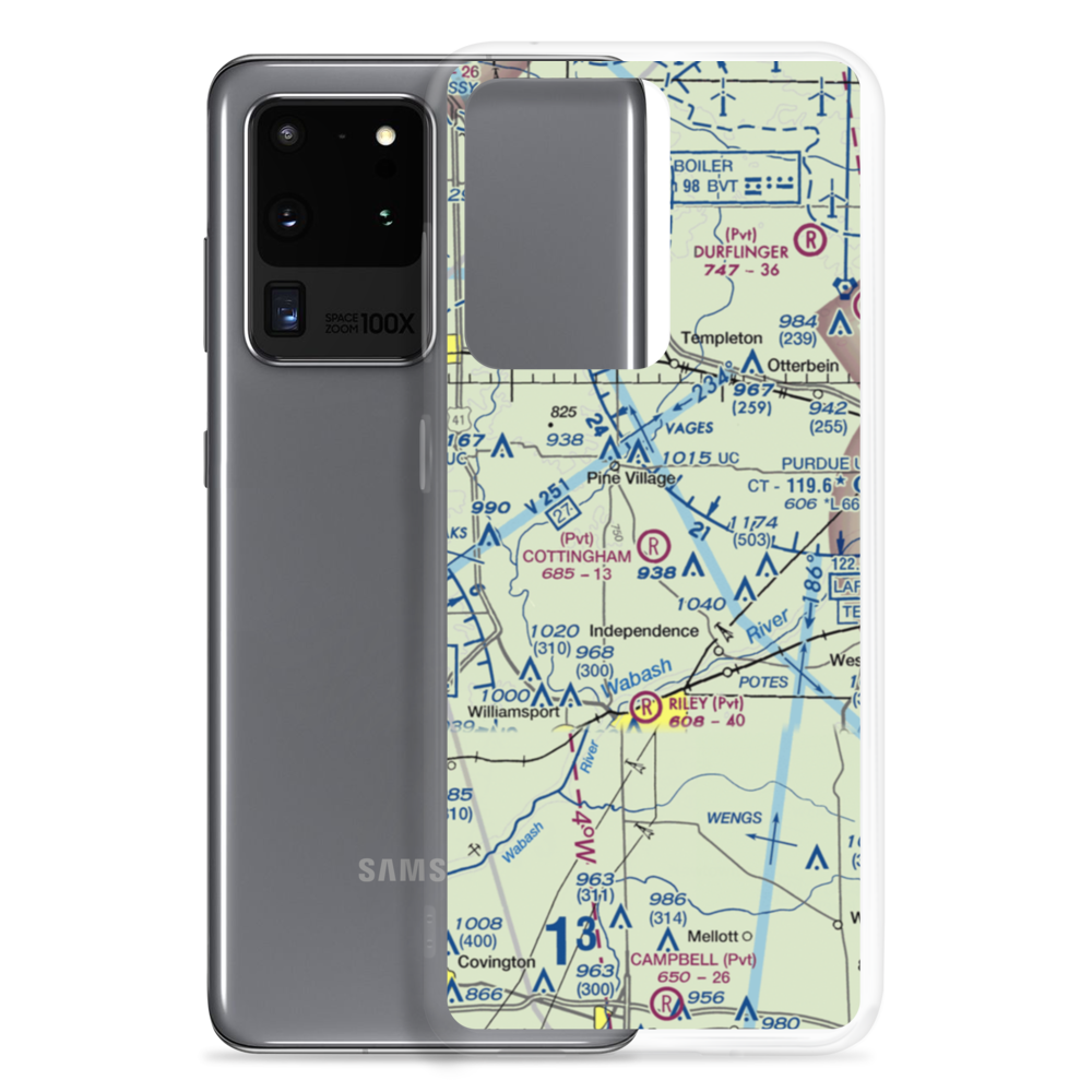 Cottingham Airport (1IN6) VFR Sectional Samsung Case Samsung Galaxy S20 Ultra model shown
