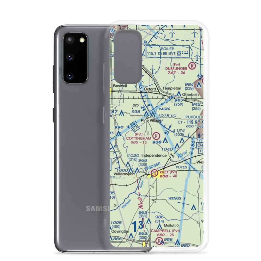 Cottingham Airport (1IN6) VFR Sectional Samsung Case Samsung Galaxy S20 model shown