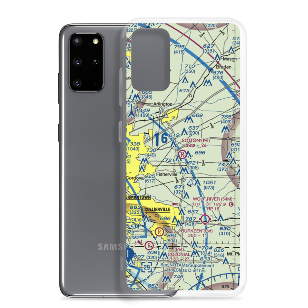 Cotton Field (4TN4) VFR Sectional Samsung Case Samsung Galaxy S20 Plus model shown