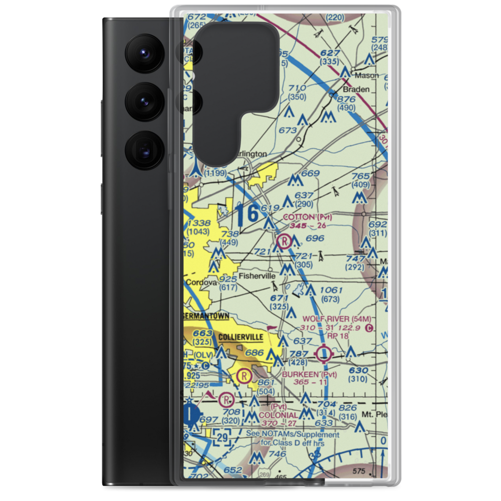 Cotton Field (4TN4) VFR Sectional Samsung Case Samsung Galaxy S22 Ultra model shown