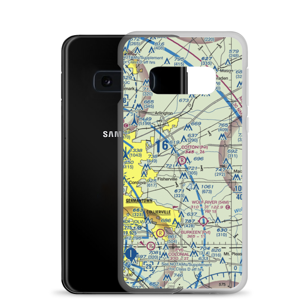 Cotton Field (4TN4) VFR Sectional Samsung Case Samsung Galaxy S10e model shown