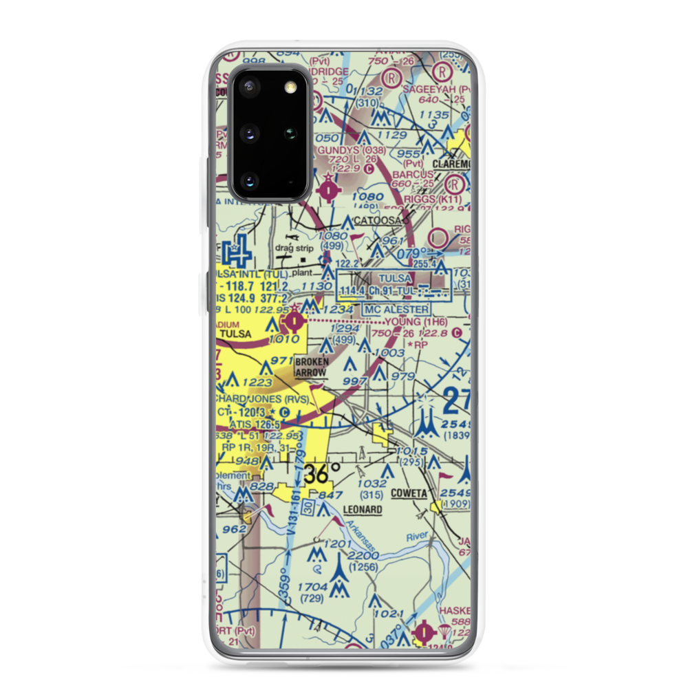 Cotton Field (84OL) VFR Sectional Samsung Case Samsung Galaxy S20 Plus model shown