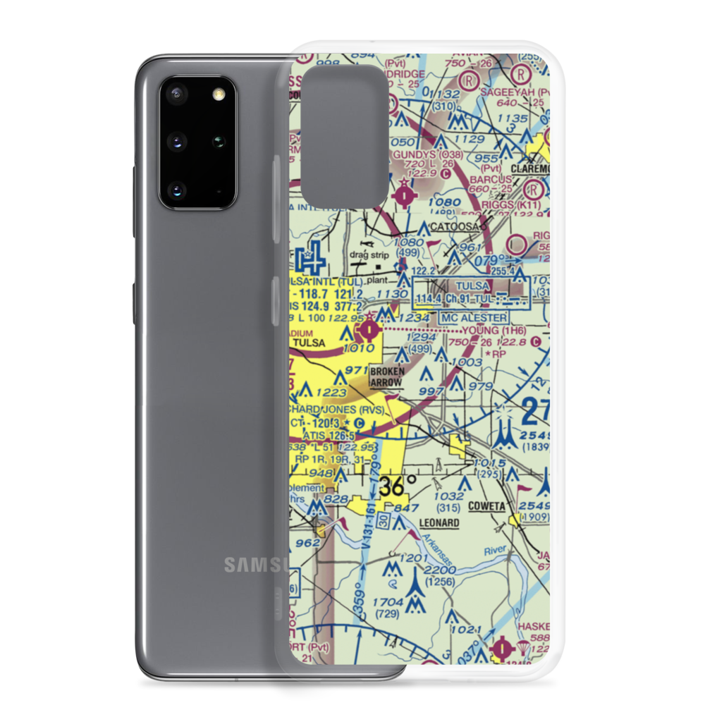 Cotton Field (84OL) VFR Sectional Samsung Case Samsung Galaxy S20 Plus model shown