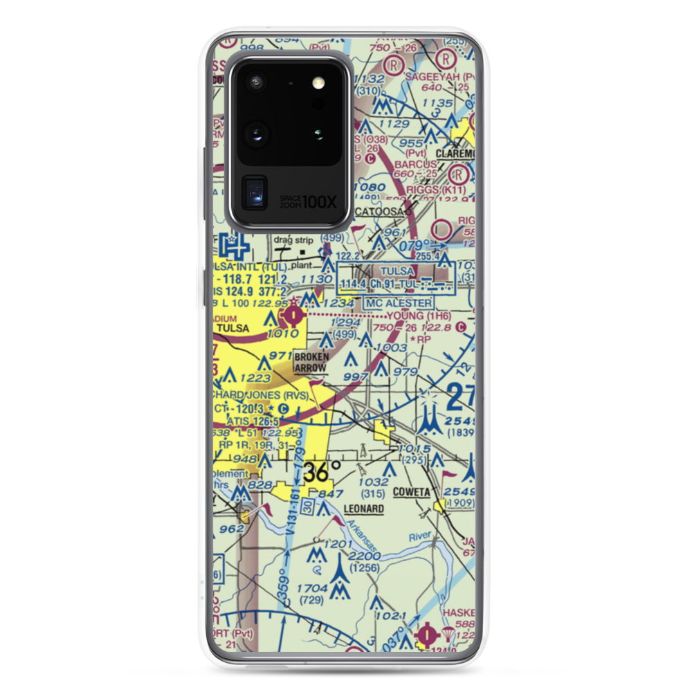 Cotton Field (84OL) VFR Sectional Samsung Case Samsung Galaxy S20 Ultra model shown