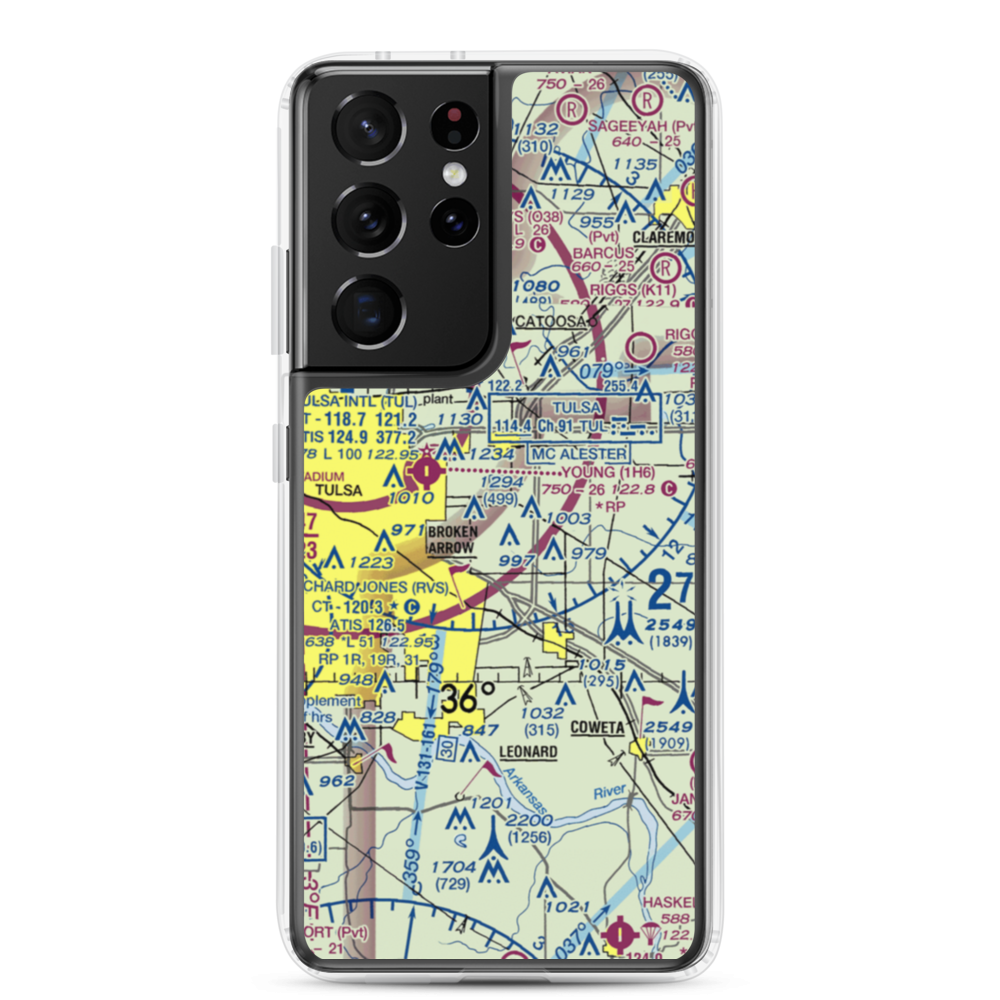 Cotton Field (84OL) VFR Sectional Samsung Case Samsung Galaxy S21 Ultra model shown