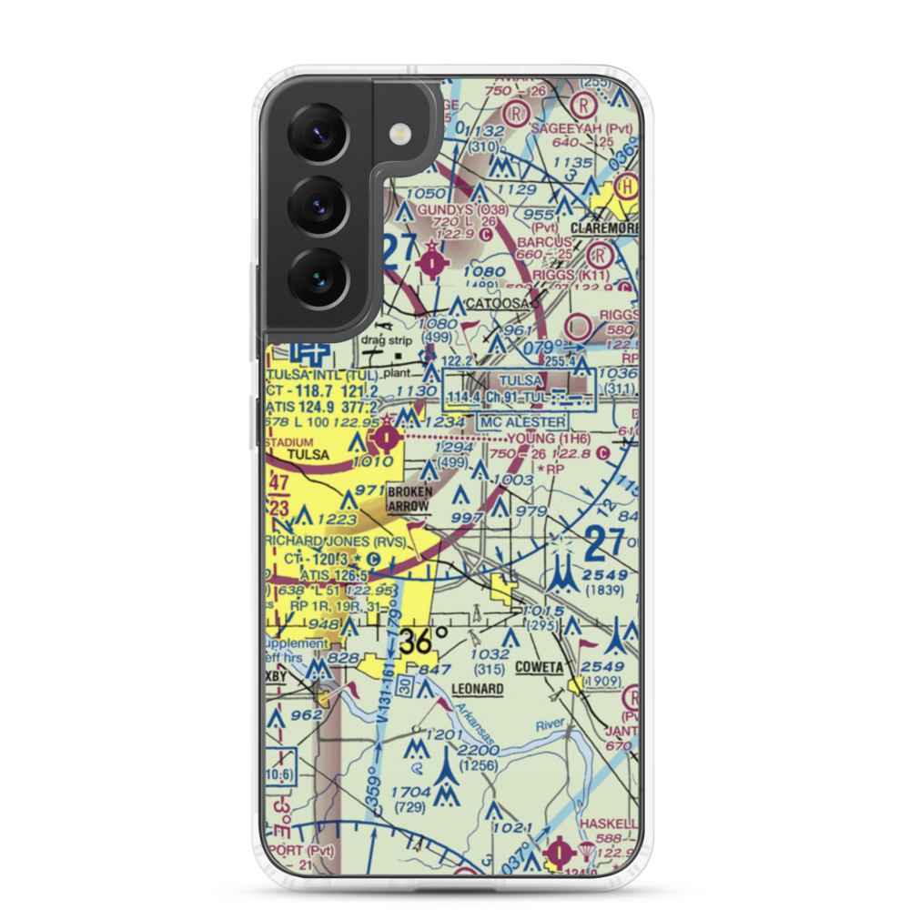 Cotton Field (84OL) VFR Sectional Samsung Case Samsung Galaxy S22 Plus model shown