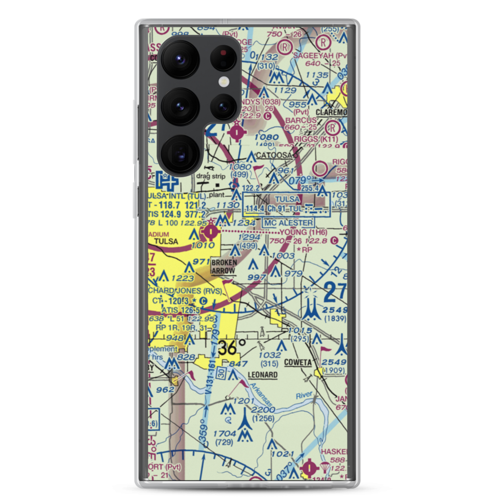 Cotton Field (84OL) VFR Sectional Samsung Case Samsung Galaxy S22 Ultra model shown