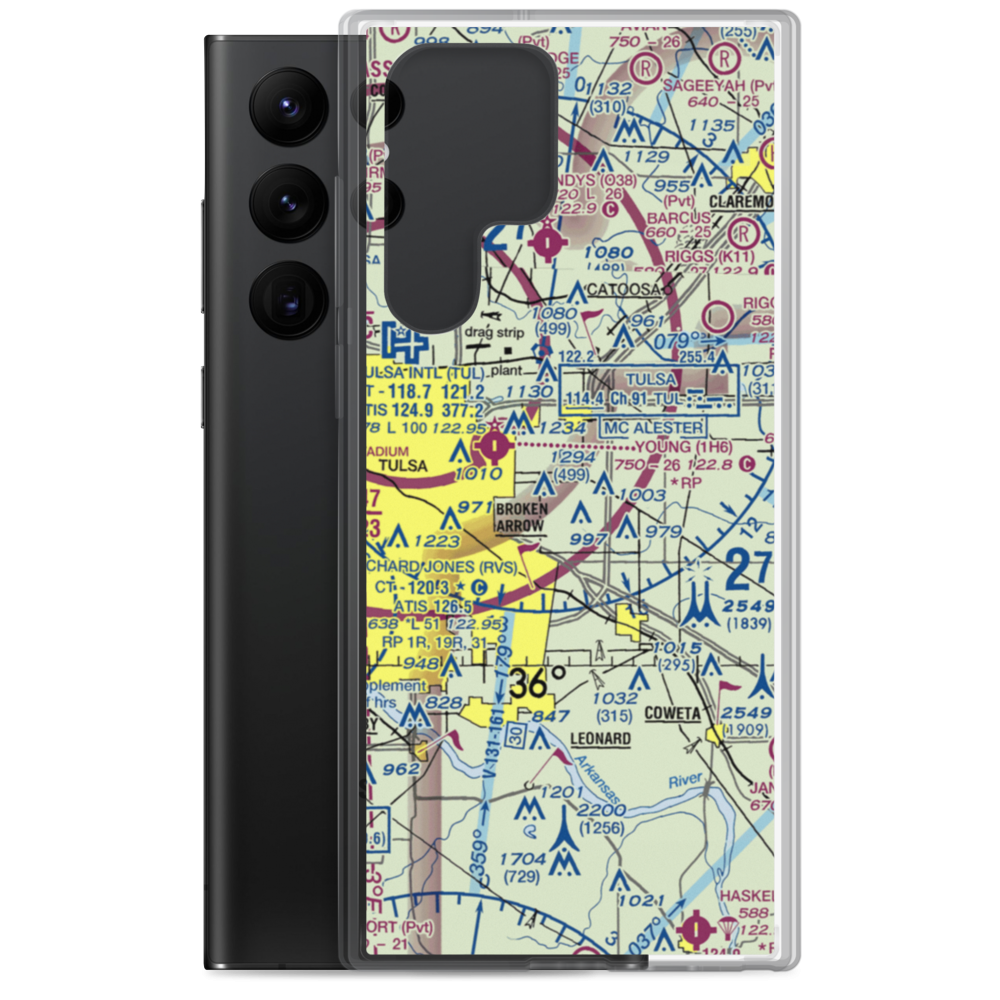 Cotton Field (84OL) VFR Sectional Samsung Case Samsung Galaxy S22 Ultra model shown