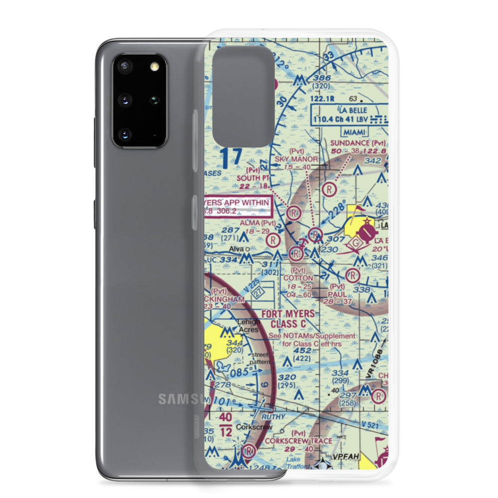 Cotton Strip (17FA) VFR Sectional Samsung Case Samsung Galaxy S20 Plus model shown