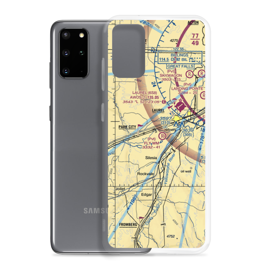 Cottonwood Airport (0MT5) VFR Sectional Samsung Case Samsung Galaxy S20 Plus model shown